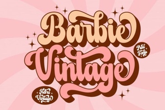 Vintage Barbie Fonts for Your Creative Projects