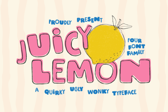 Design & Print Projects Using Juicy Lemon Font