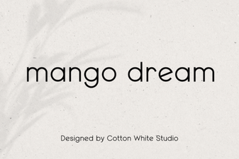 Introducing the Mango Dream Font Design