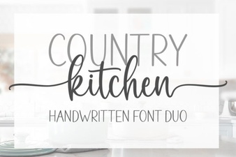 Rustic Charm: Country Kitchen Font Ideas