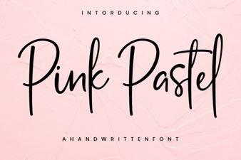 Pink Pastel Fonts for Design Projects
