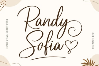 Randy Sofia Font for Web Projects