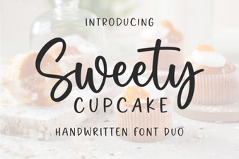 Sweet Cupcake Font for Digital Baking Projects